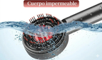 Detalle de las cerdas flexibles y el dispensador de sérum